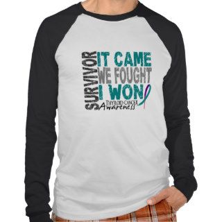 Thyroid Cancer Survivor It Came We Fought I Won Tees