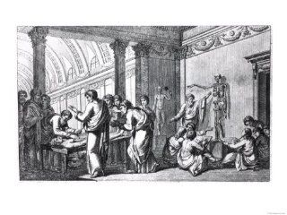 A School of Anatomy in Antiquity, from "Tabulae Anatomicae" Giclee Print Art (16 x 12 in)  
