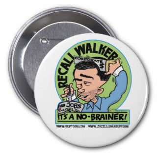 Recall Scott Walker Pin