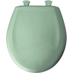 BEMIS Whisper Close Round Closed Front Toilet Seat in Sea Green 200SLOWT 035
