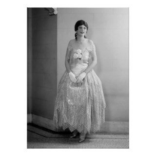 Woman in Fancy Dress, 1920s Poster