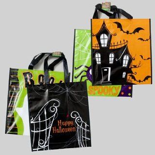 TRICK OR TREAT BAG S/2 PEVA 4 ASST DESIGNS 14X15, Case Pack of 48 Health & Personal Care