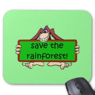 save the rainforest mouse pad