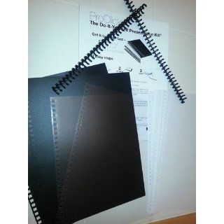 GBC ProClick The Do It Yourself Presentation Kit, 0.3125 Inch Spine Diameter, Black, 2 Sets per Pack (2515665P)  Binding Covers 