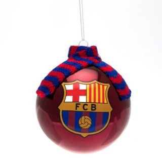 FC Barcelona Scarf Bauble Ornament  Sports Fan Hanging Ornaments  Sports & Outdoors
