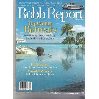 Robb Report Magazine (Top Winter Retreats, September 2009) Books