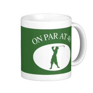 Golfer's 40th Birthday Gag Gift Mug