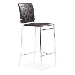 Criss Cross Black Counter Chair (set Of 2)