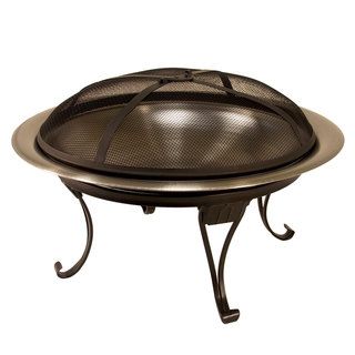 26 inch Hide Away Stainless Steel Fire Bowl