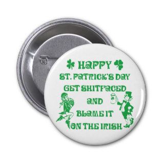 Very Funny Adult St Patrick's Day Button