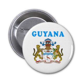 Guyana Coat Of Arms Designs Buttons