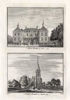 Antique Print ALMEN EEZE NETHERLANDS Spilman 1743   Etchings Prints