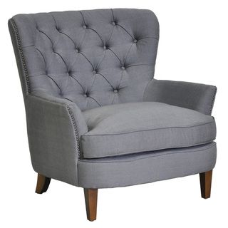 Grey Pia Nailhead Chair Kosas Collections Lounge Chairs