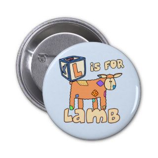 L is for Lamb Button
