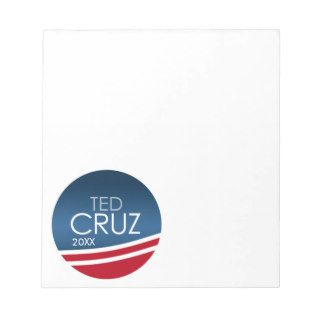 Ted Cruz with Modern Swoop Design Note Pad