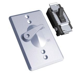 Red Dot 15 Amp 125 Volt Single Pole Switch and Cover   Silver S321E