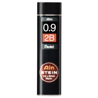 10tubes Pentel C279 2B Ain Stein 0.9mm Refill Leads (Box Set)   Black Lead  Mechanical Pencil Refills 