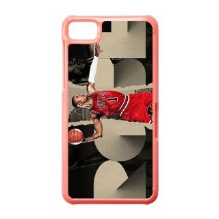 2013 newest Mobile Back Case with NBA Superstar Derrick Rose Fits Blackberry Z10 Series Five Pink Shell Cell Phones & Accessories
