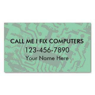 Simple Computer Repair Business Cards