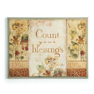 Inspirational Wall Art Count your blessings By Demdaco   Decorative Plaques