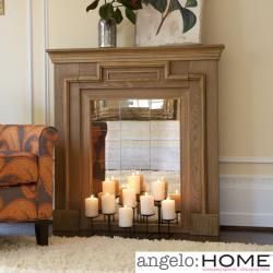angeloHome Dresden Mirrored Mantel Facade Upton Home Indoor Fireplaces