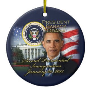 President Obama 2nd Inauguration Christmas Ornament