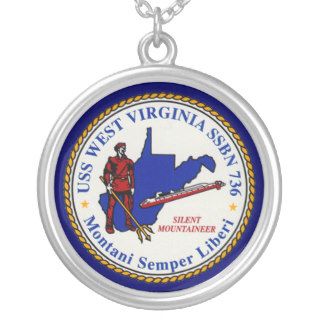 USS West Virginia SSBN 736 Necklace