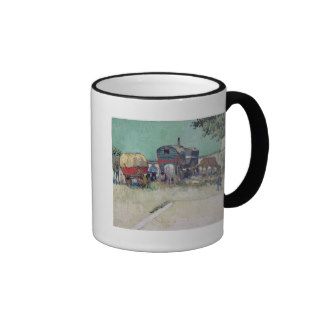 The Caravans, Gypsy Encampment near Arles, 1888 Mug