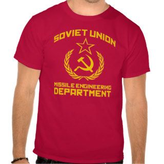 Soviet Union Missile Engineering Department T Shirt