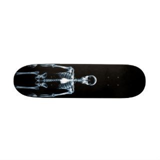X Ray Vision Blue Single Skeleton Board Skateboard Deck