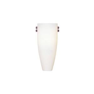 Filament Design Providence 11.75 in. Bronze and Brushed Nickel Wall Sconce with Satin White Glass Shade CLI MEN4480 99
