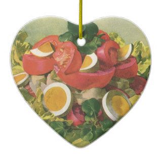 Vintage Food, Organic Mixed Green Mesclun Salad Ornament