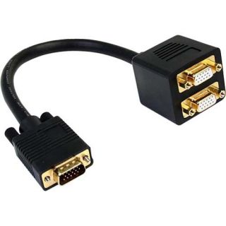 StarTech 1 ft VGA to 2x VGA Video Splitter Cable Startech Cables & Tools