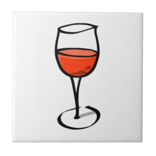 Glass of Wine Ceramic Tile