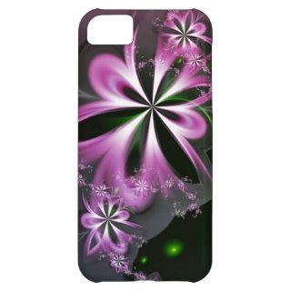 Pink Flower Swirls Abstract Fractal Elegant iPhone 5C Cover