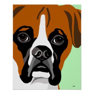 Boxer Dog Posters