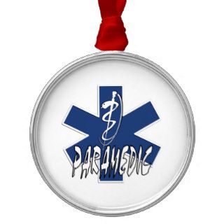 Paramedic Action Christmas Tree Ornament