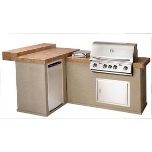 Bull Outdoor Products Moab Outdoor Kitchen with 4 Burner Built In Stainless Steel Natural Gas Grill Moab ODK