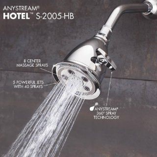 Speakman S 2005 HB Hotel Anystream High Pressure Adjustable Shower Head, Polished Chrome   Fixed Showerheads  