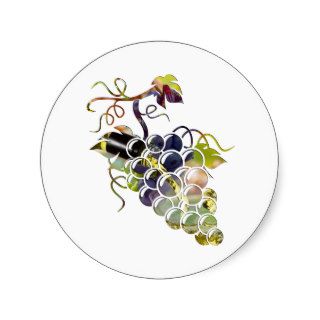 Glass of Grapes Sticker