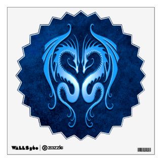 Blue Tribal Dragons Room Graphic