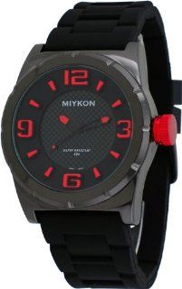 Miykon #B3368 Men's Chicago Black and Red Silicone Band Casual Sport Watch at  Men's Watch store.