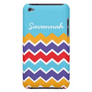 Colorful Personalized Chevron Zigzag Pattern Case Case Mate iPod Touch Case