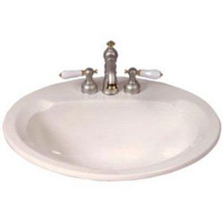 Mansfield 267 8BS Maverick II 8 Inch Self  Rimming Bathroom Sink, 20 Inch by 17 Inch, Biscuit    