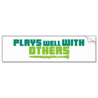 Plays Well With Others Bumper Sticker