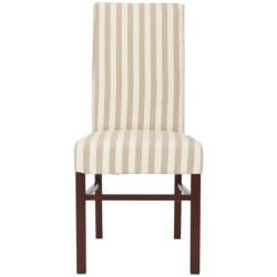 Safavieh Classical Parsons Stripe Linen Side Chairs (Pack of 2) Safavieh Dining Chairs