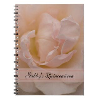 Pink Rose Quinceañera Spiral Notebook