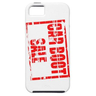 Car boot sale rubber stamp effect iPhone 5 cases