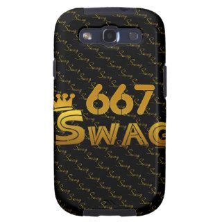 667 Area Code Swag Samsung Galaxy S3 Case