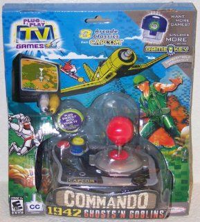 3 Arcade Classics from CAPCOM Commando, 1942, and Ghosts 'N Goblins Plug & Play TV Games Toys & Games